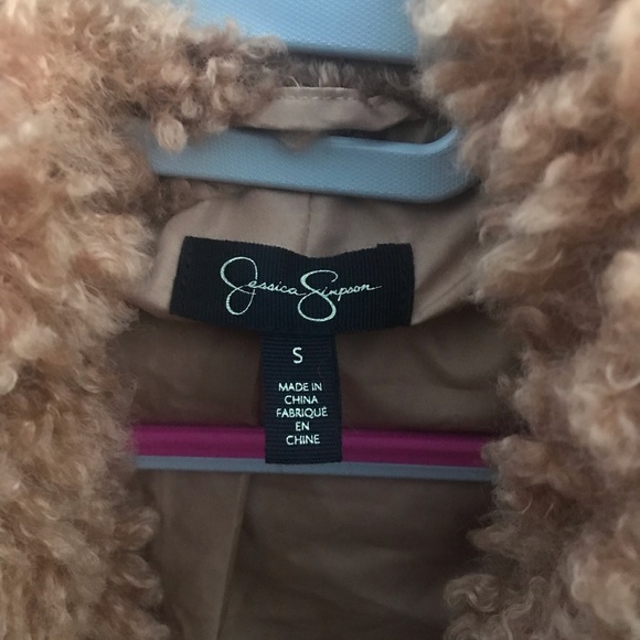 Jessica Simpson | Burro Brown Sasha Faux Fur Jacket Size Small - Picture 8 of 13